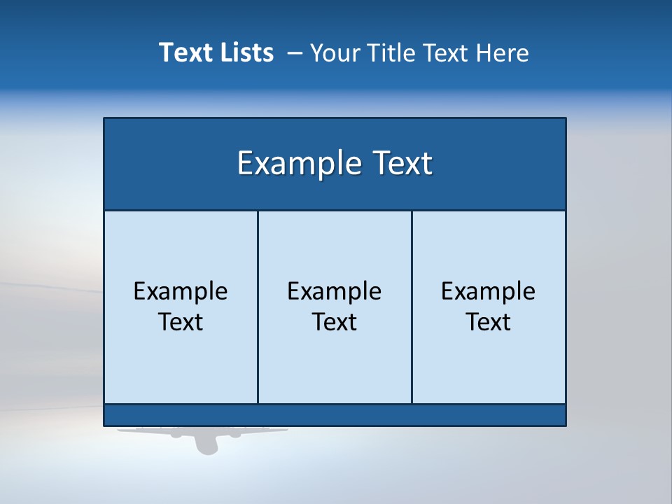 Reflection Horizon Takeoff PowerPoint Template