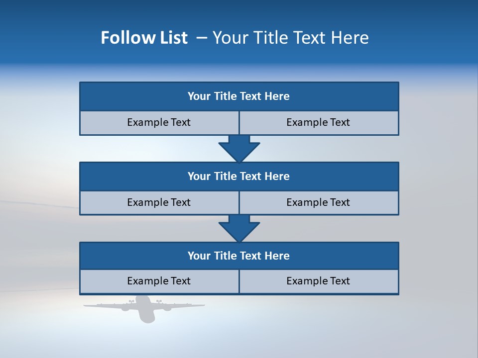 Reflection Horizon Takeoff PowerPoint Template