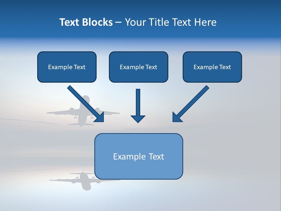 Reflection Horizon Takeoff PowerPoint Template