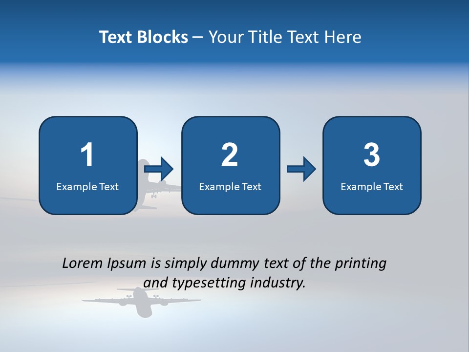 Reflection Horizon Takeoff PowerPoint Template