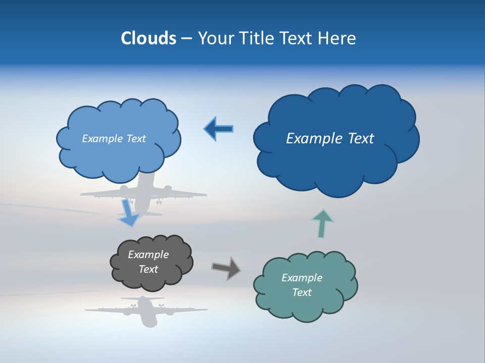 Reflection Horizon Takeoff PowerPoint Template