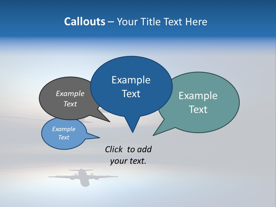 Reflection Horizon Takeoff PowerPoint Template