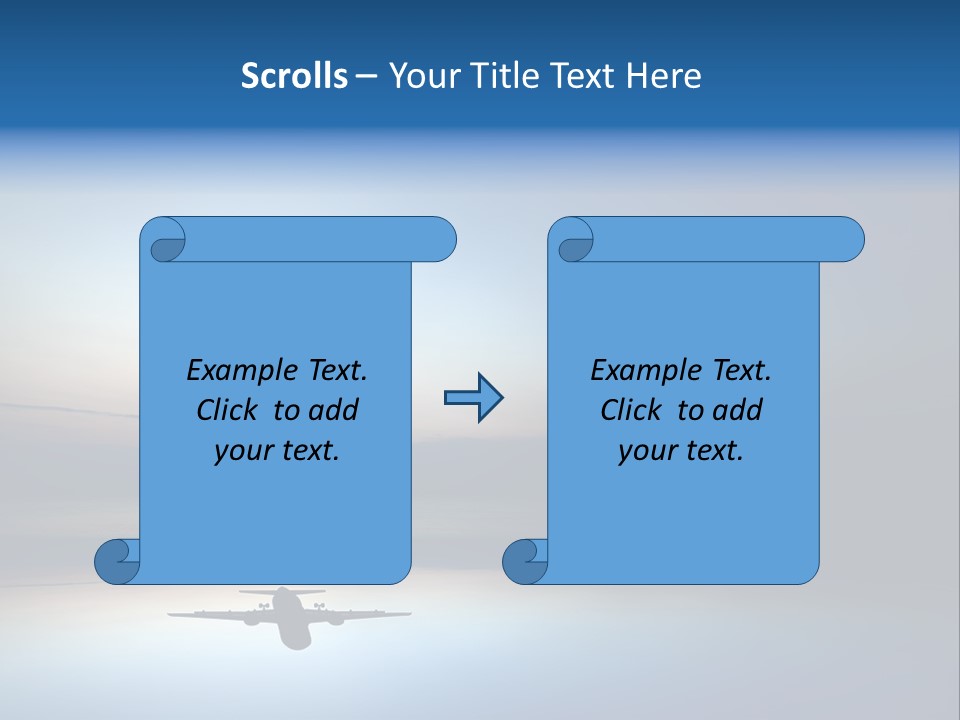 Reflection Horizon Takeoff PowerPoint Template