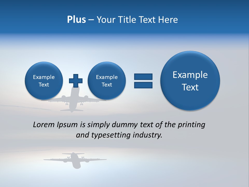 Reflection Horizon Takeoff PowerPoint Template