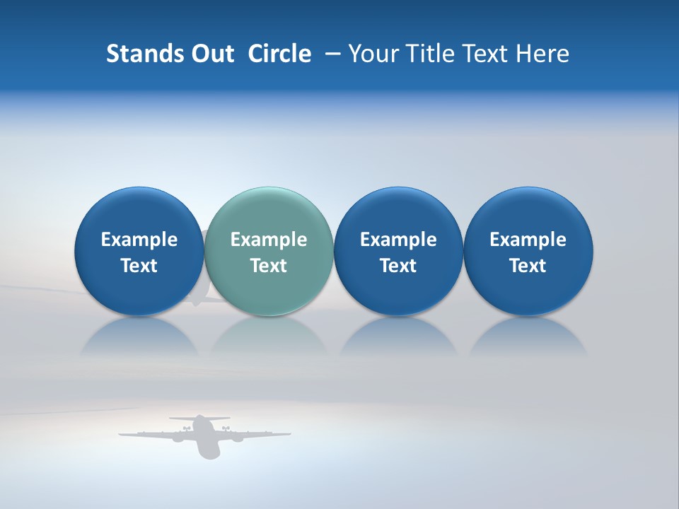 Reflection Horizon Takeoff PowerPoint Template