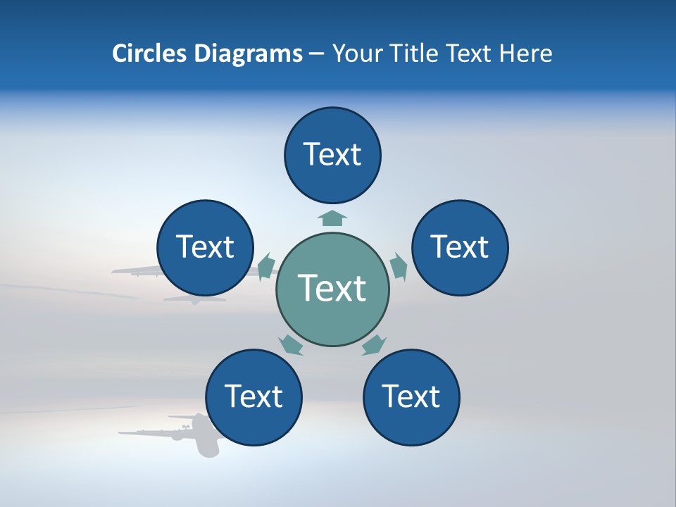 Reflection Horizon Takeoff PowerPoint Template