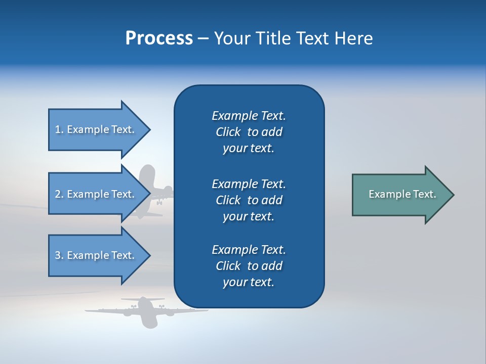 Reflection Horizon Takeoff PowerPoint Template