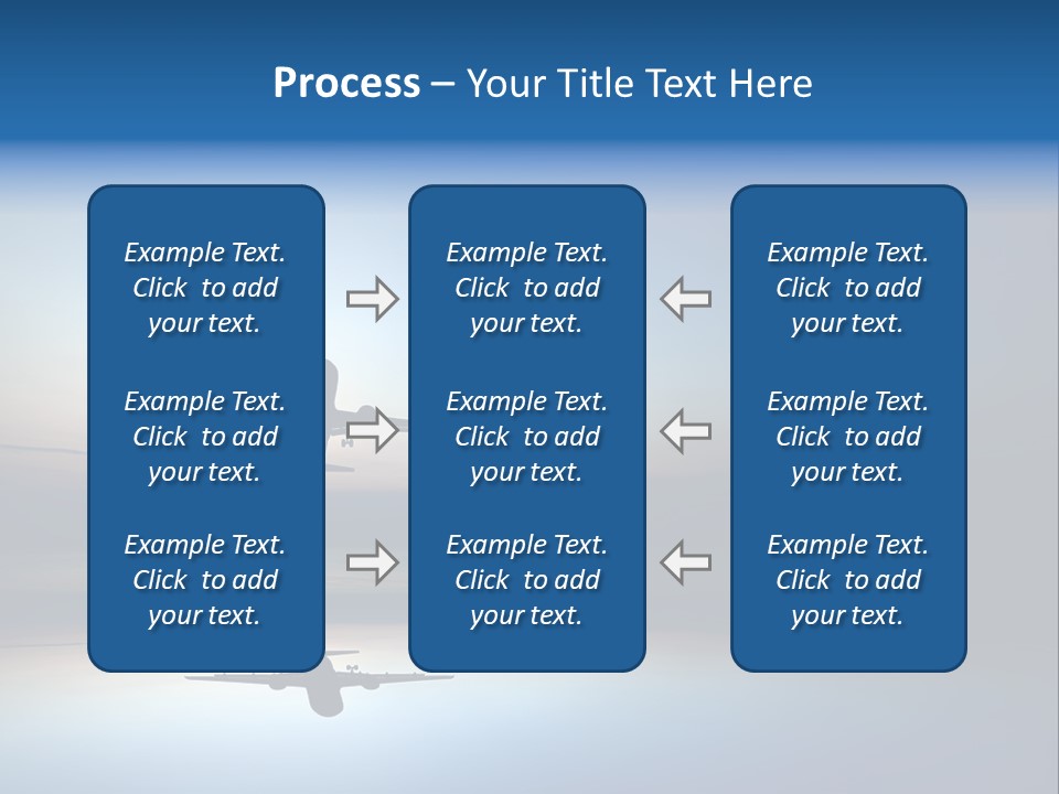Reflection Horizon Takeoff PowerPoint Template
