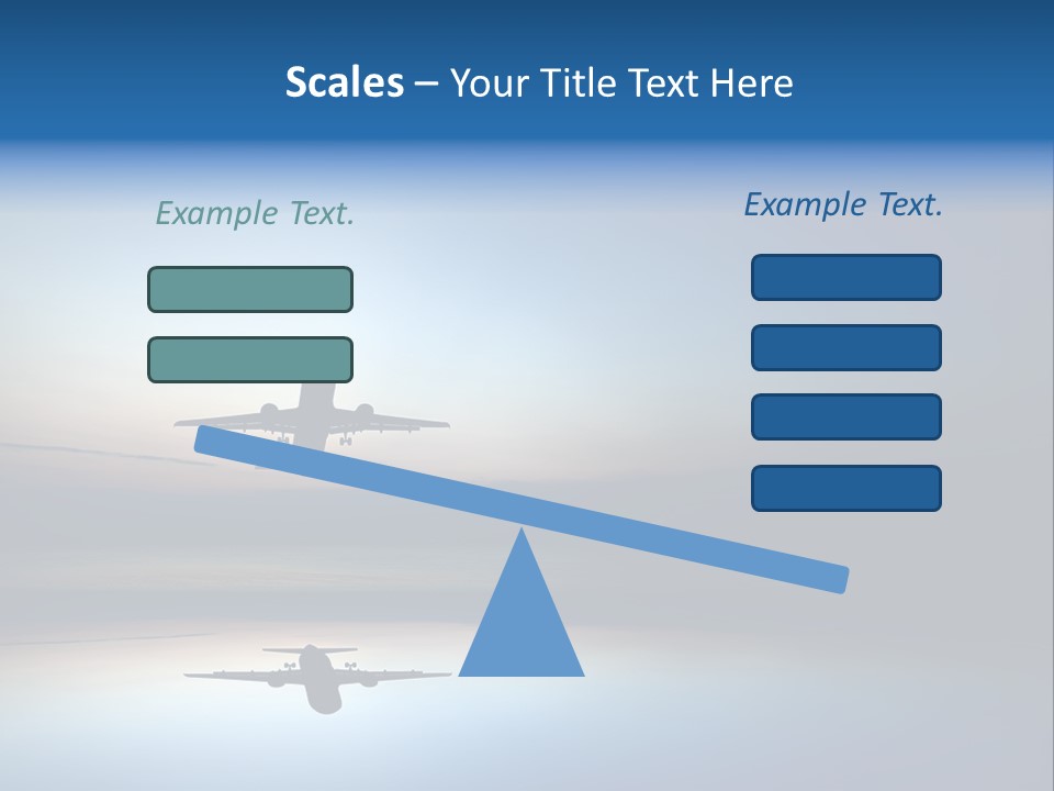 Reflection Horizon Takeoff PowerPoint Template