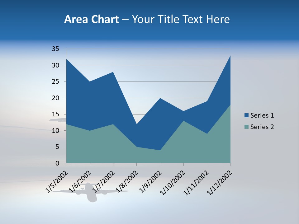 Reflection Horizon Takeoff PowerPoint Template