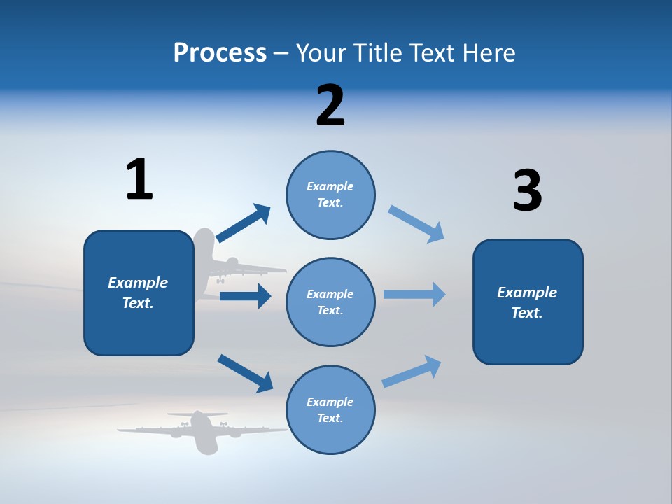 Reflection Horizon Takeoff PowerPoint Template