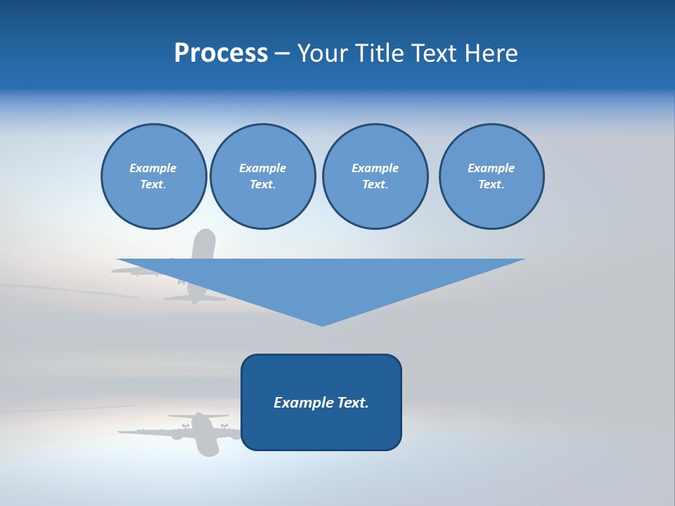 Reflection Horizon Takeoff PowerPoint Template