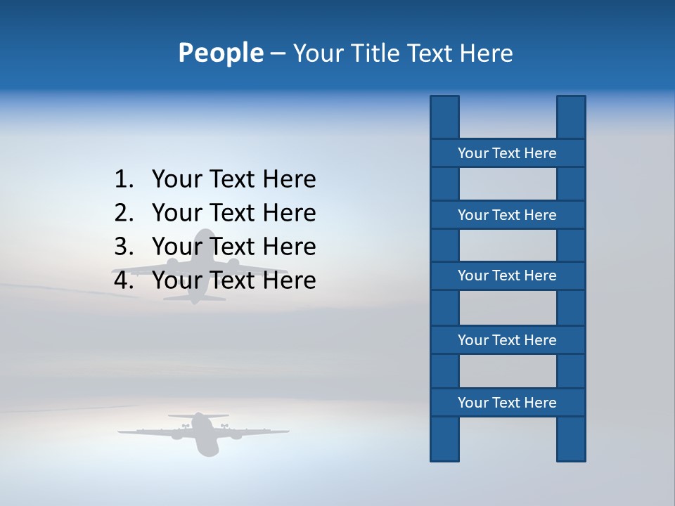 Reflection Horizon Takeoff PowerPoint Template