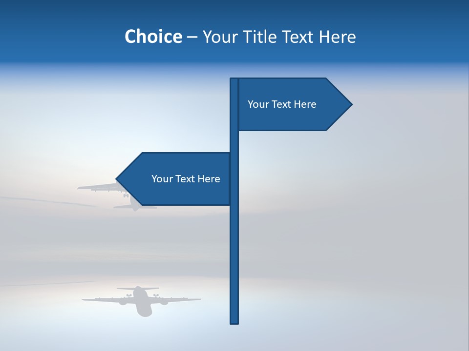 Reflection Horizon Takeoff PowerPoint Template
