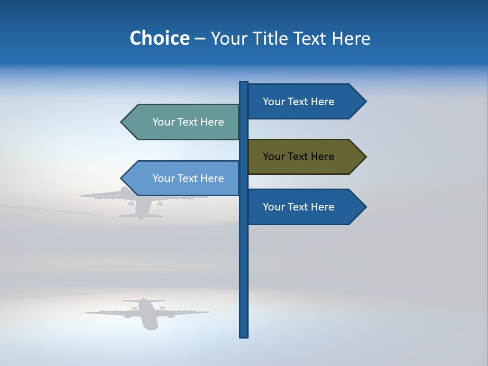 Reflection Horizon Takeoff PowerPoint Template