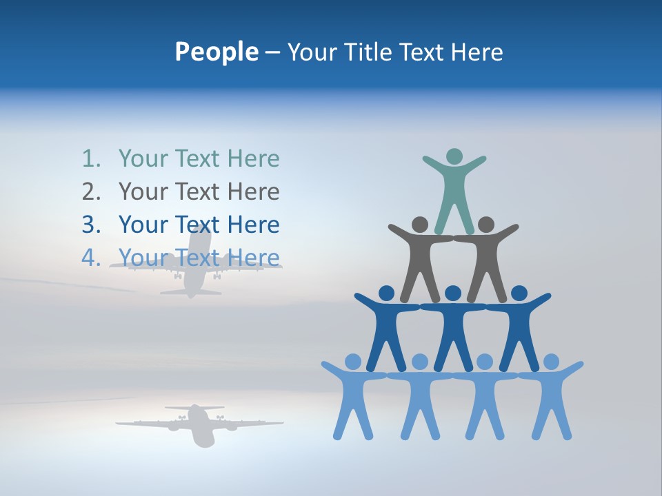 Reflection Horizon Takeoff PowerPoint Template