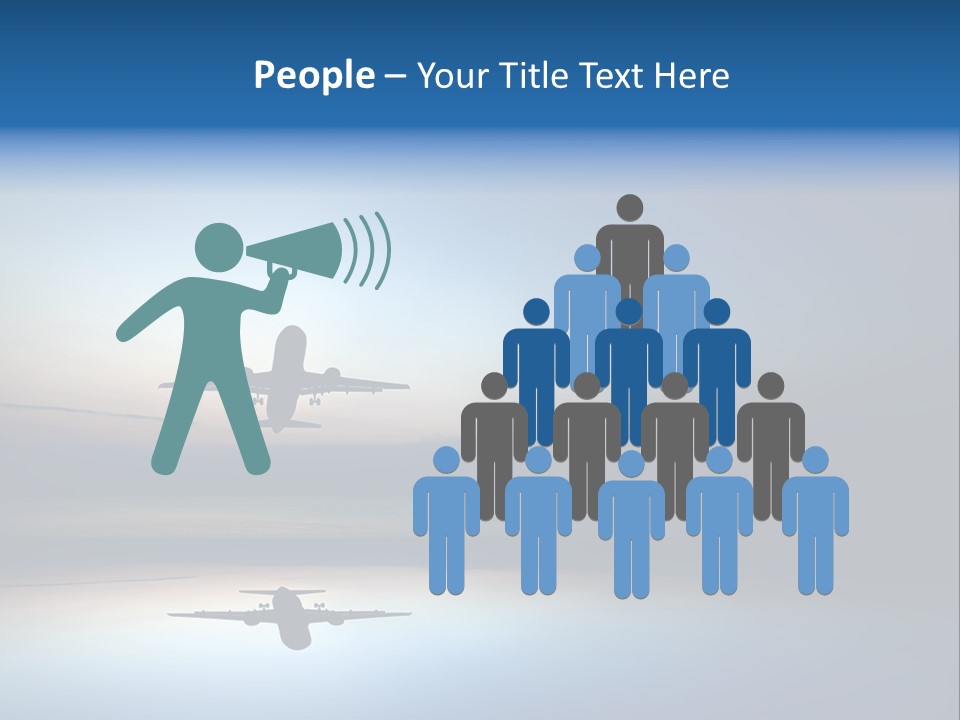 Reflection Horizon Takeoff PowerPoint Template