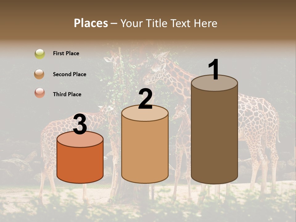 Giraffa Sky Long PowerPoint Template