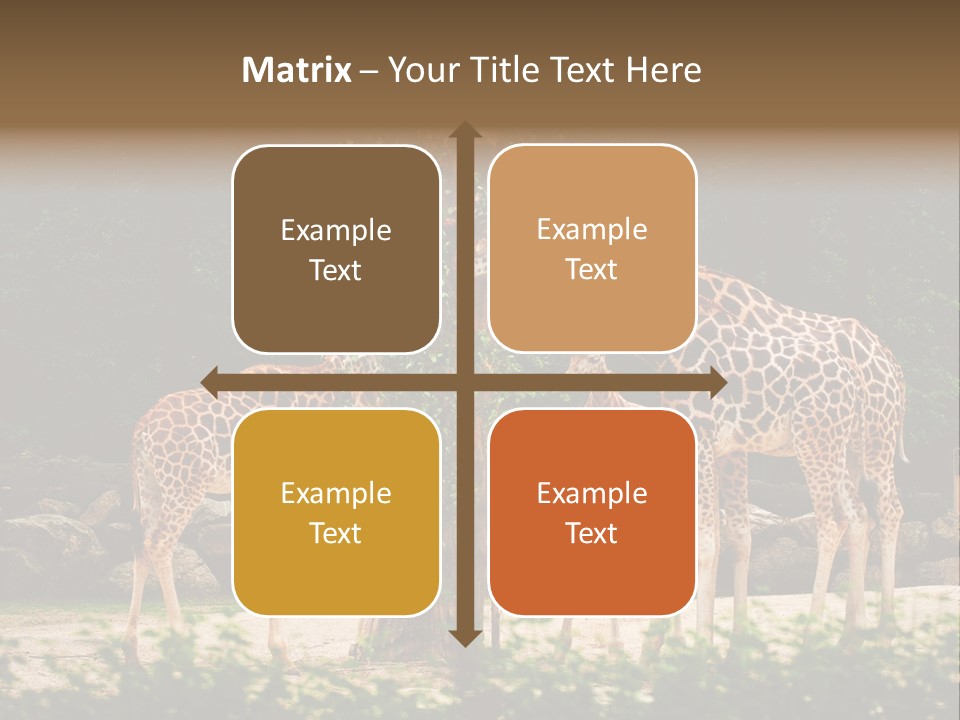 Giraffa Sky Long PowerPoint Template