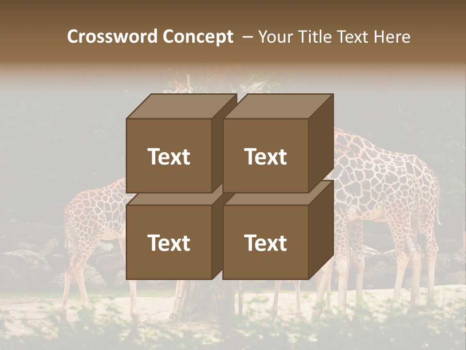 Giraffa Sky Long PowerPoint Template