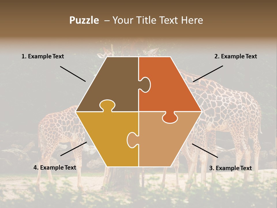 Giraffa Sky Long PowerPoint Template