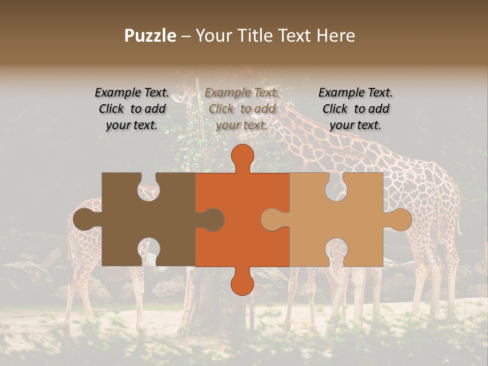 Giraffa Sky Long PowerPoint Template