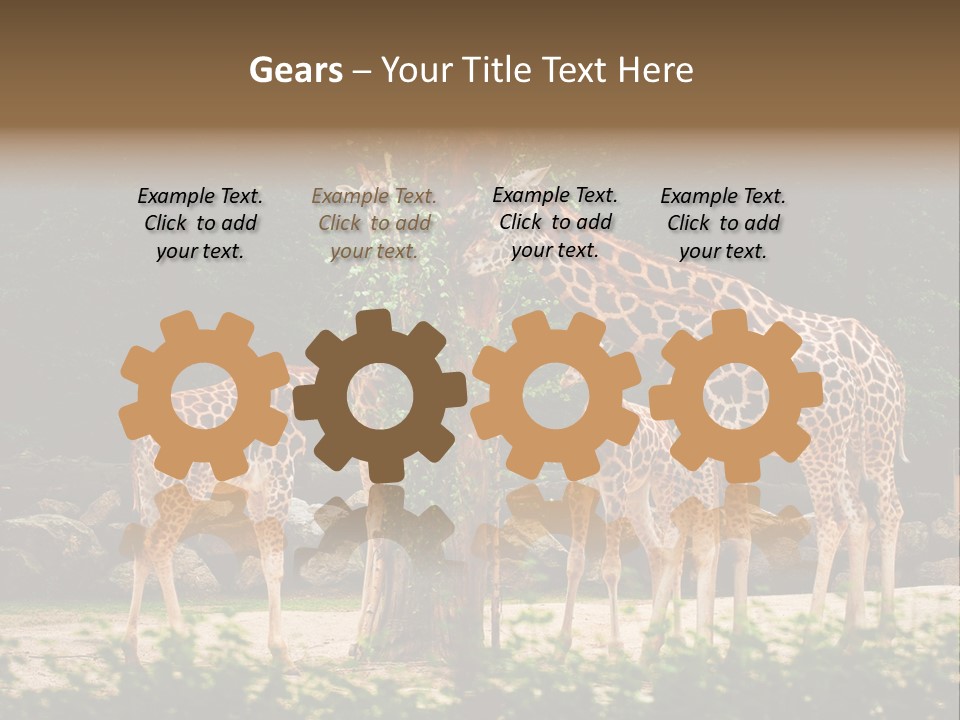 Giraffa Sky Long PowerPoint Template