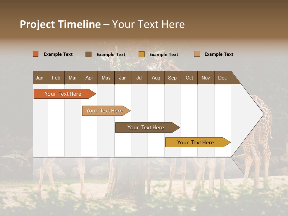 Giraffa Sky Long PowerPoint Template