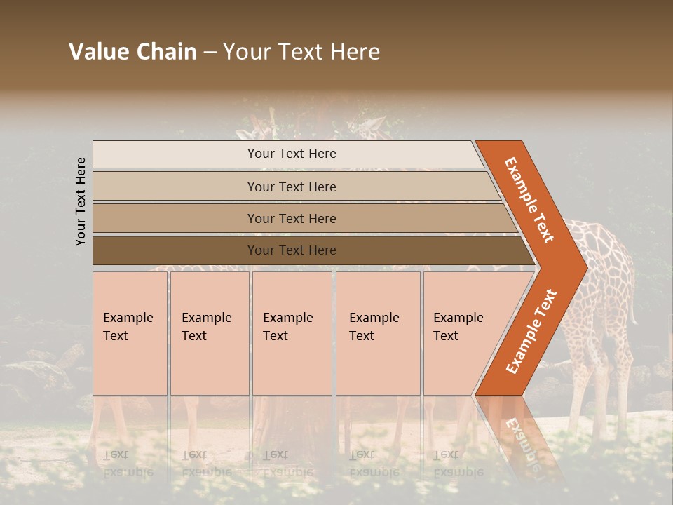 Giraffa Sky Long PowerPoint Template