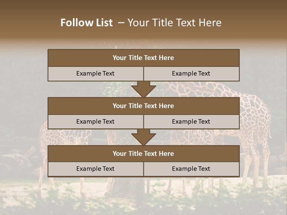 Giraffa Sky Long PowerPoint Template