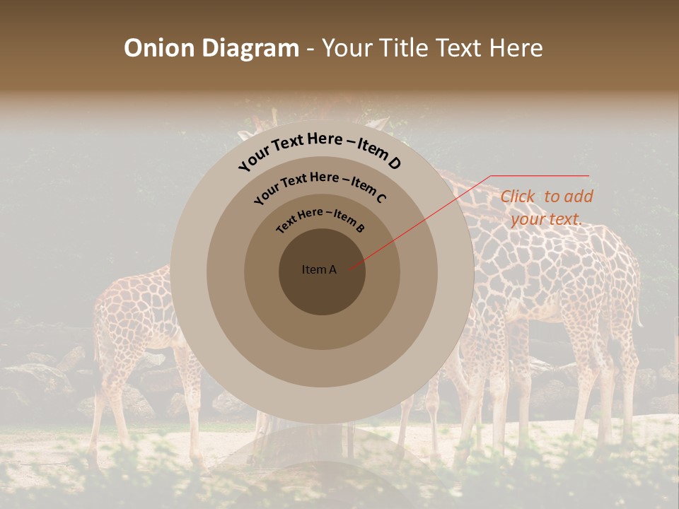 Giraffa Sky Long PowerPoint Template