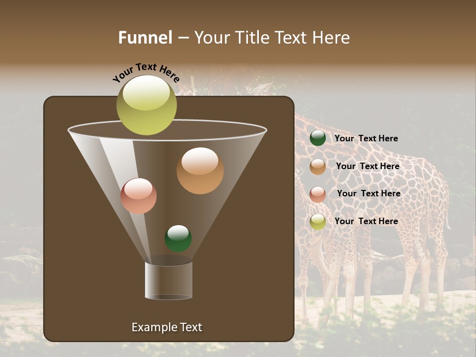 Giraffa Sky Long PowerPoint Template
