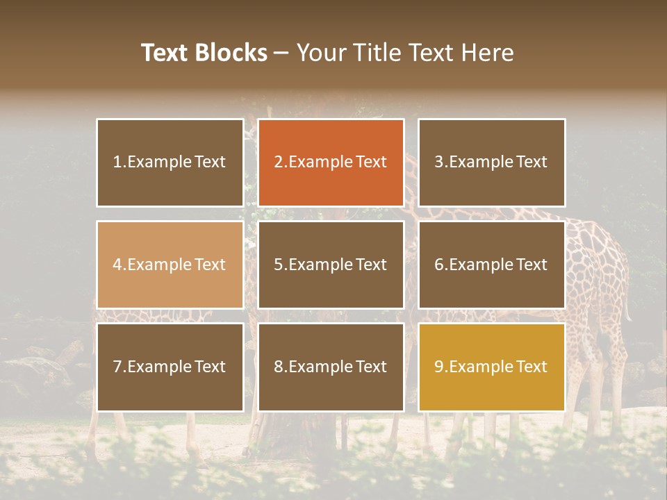 Giraffa Sky Long PowerPoint Template