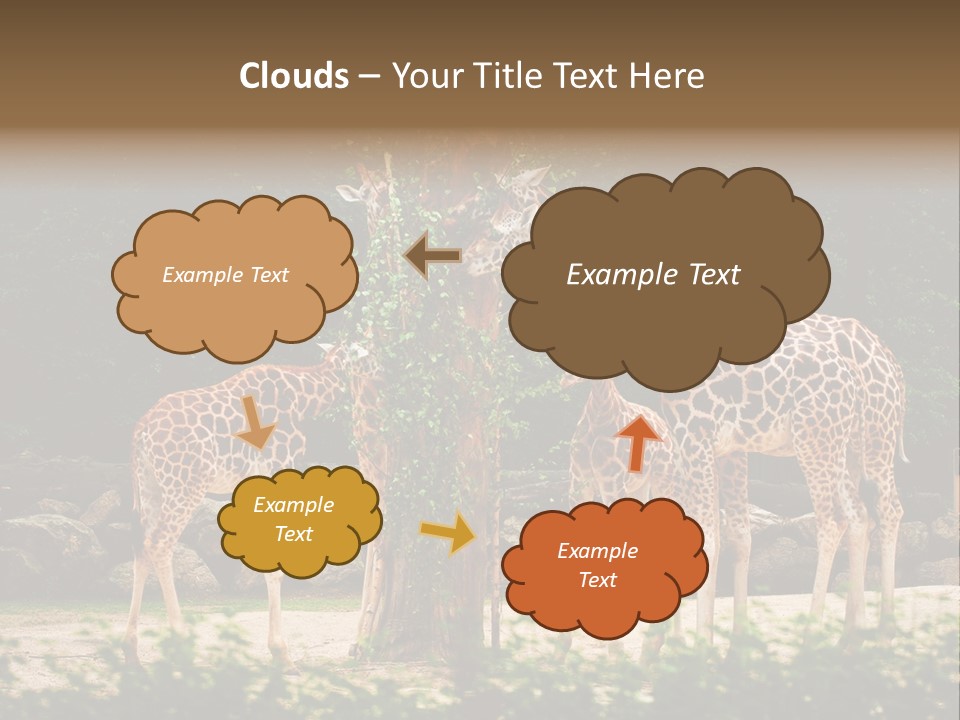 Giraffa Sky Long PowerPoint Template