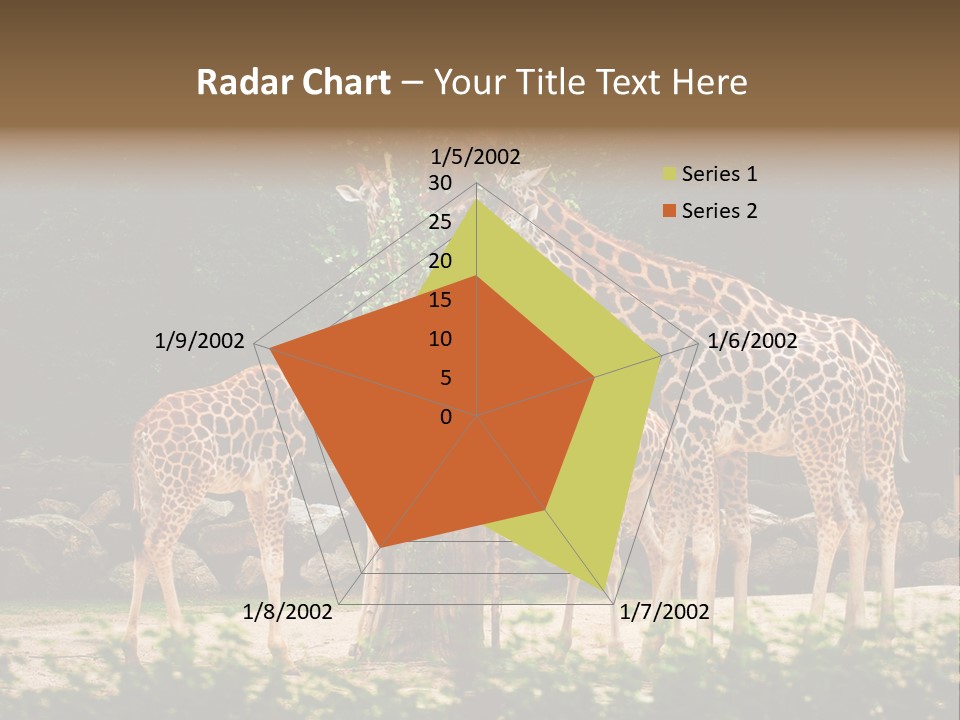 Giraffa Sky Long PowerPoint Template