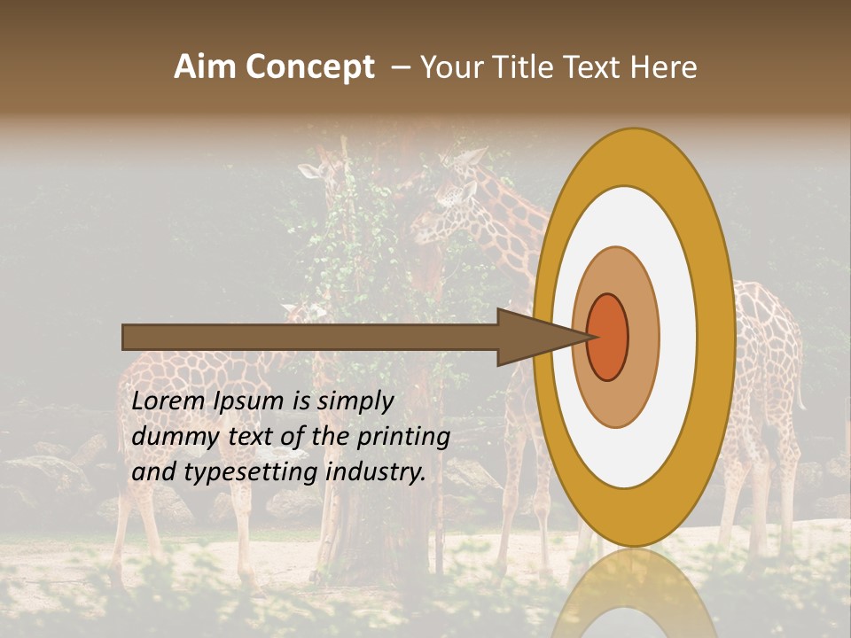 Giraffa Sky Long PowerPoint Template