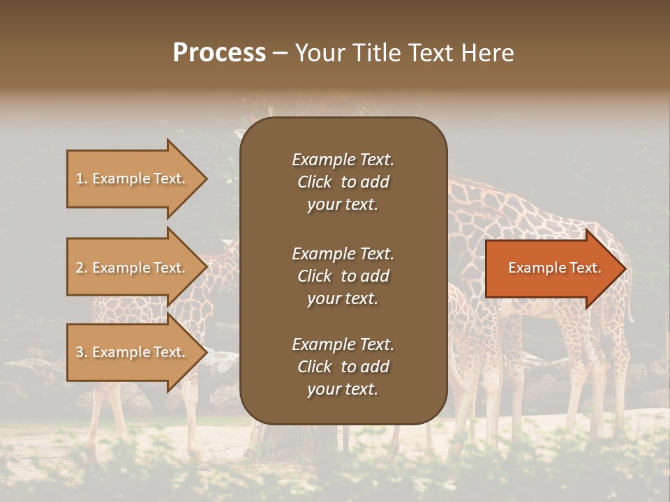 Giraffa Sky Long PowerPoint Template