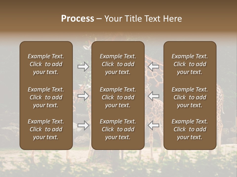 Giraffa Sky Long PowerPoint Template