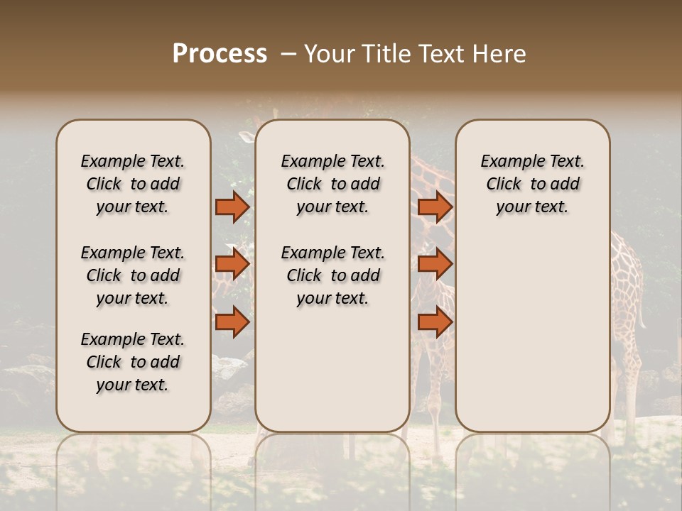 Giraffa Sky Long PowerPoint Template