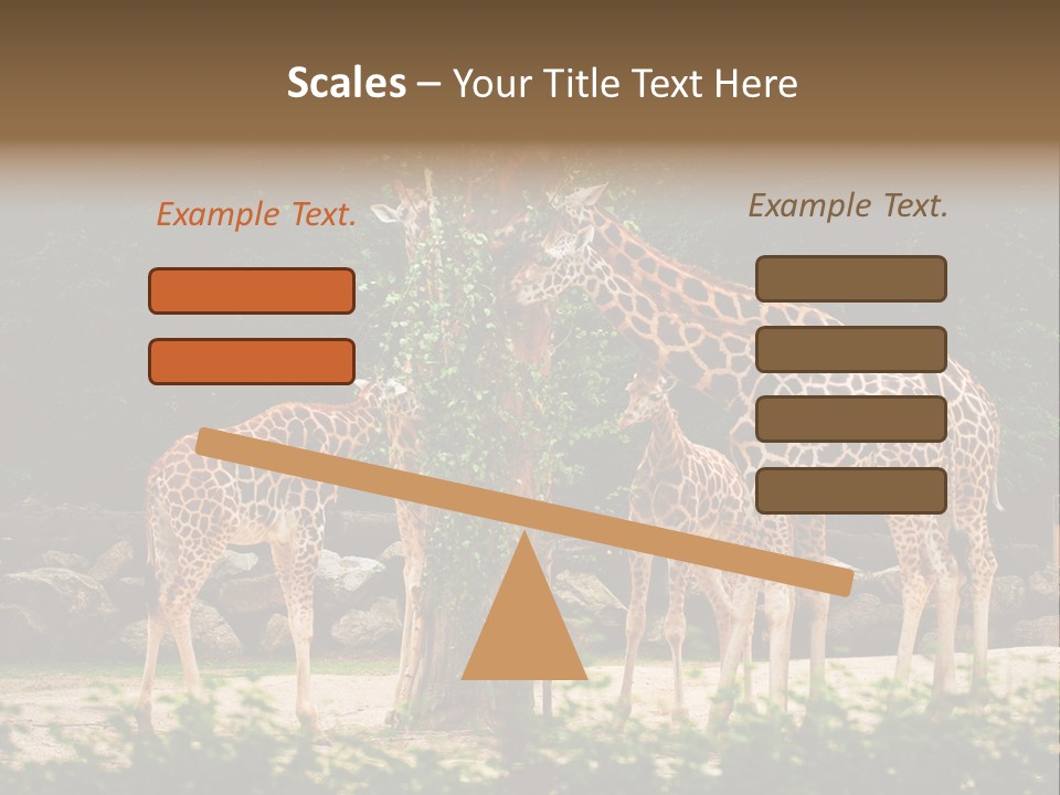 Giraffa Sky Long PowerPoint Template