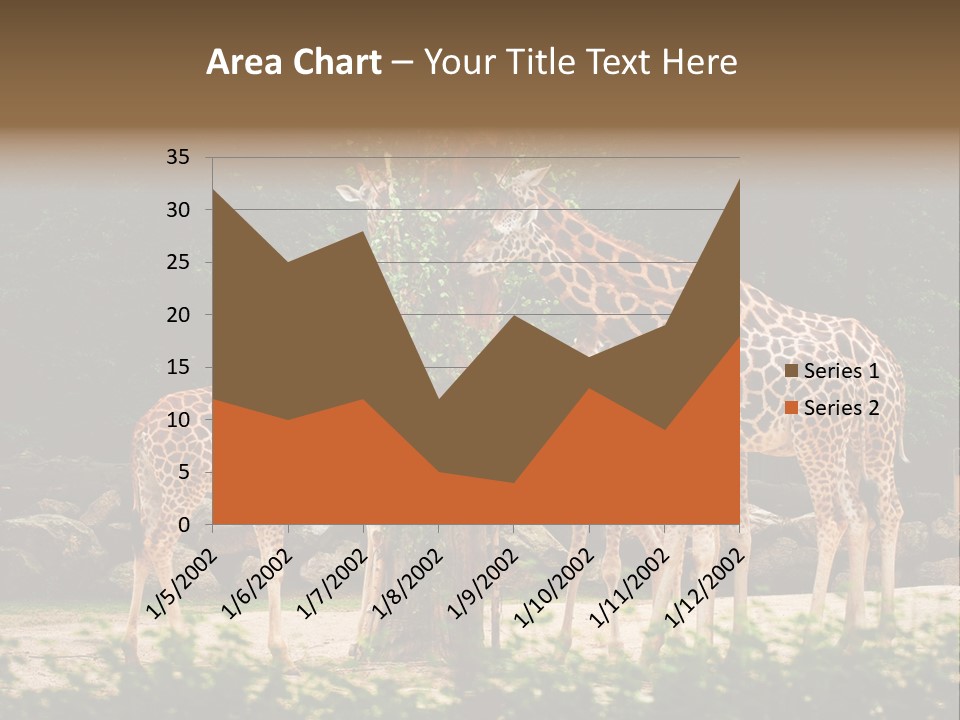 Giraffa Sky Long PowerPoint Template