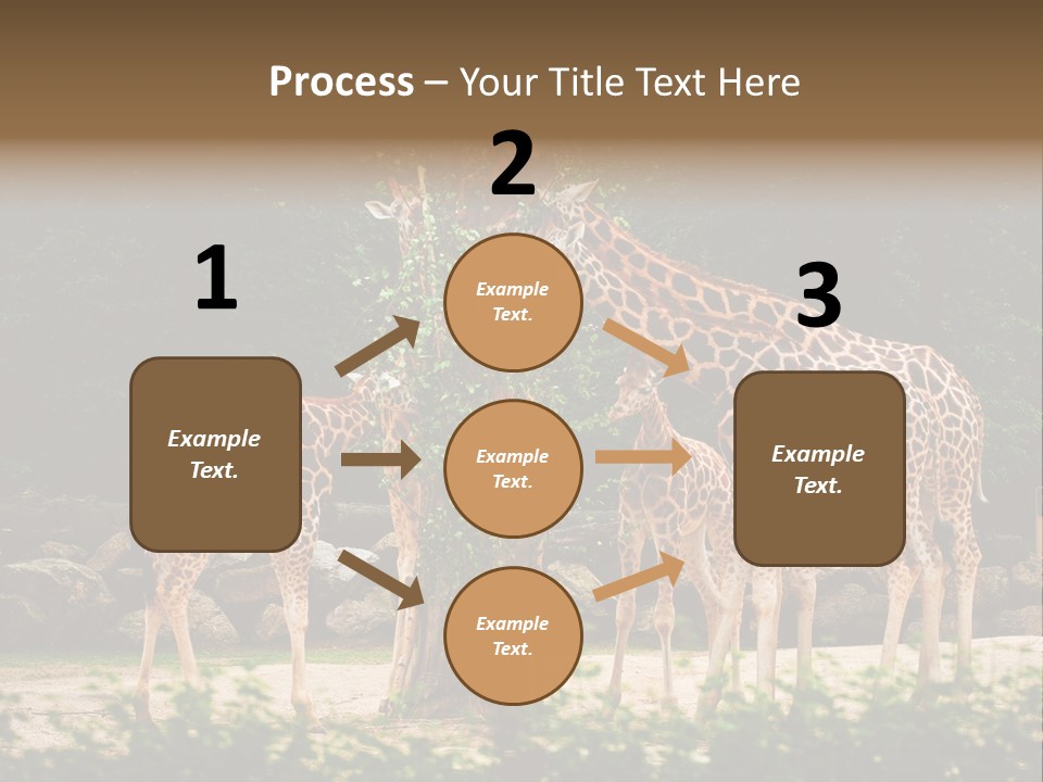 Giraffa Sky Long PowerPoint Template