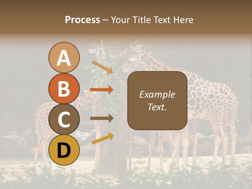 Giraffa Sky Long PowerPoint Template