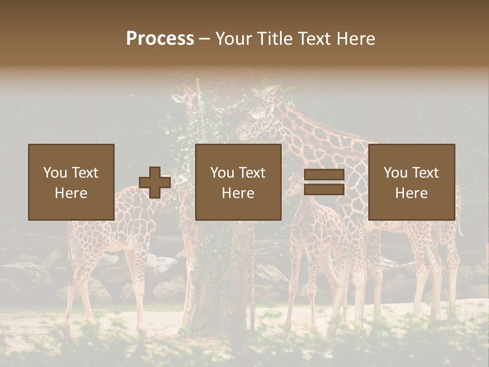 Giraffa Sky Long PowerPoint Template
