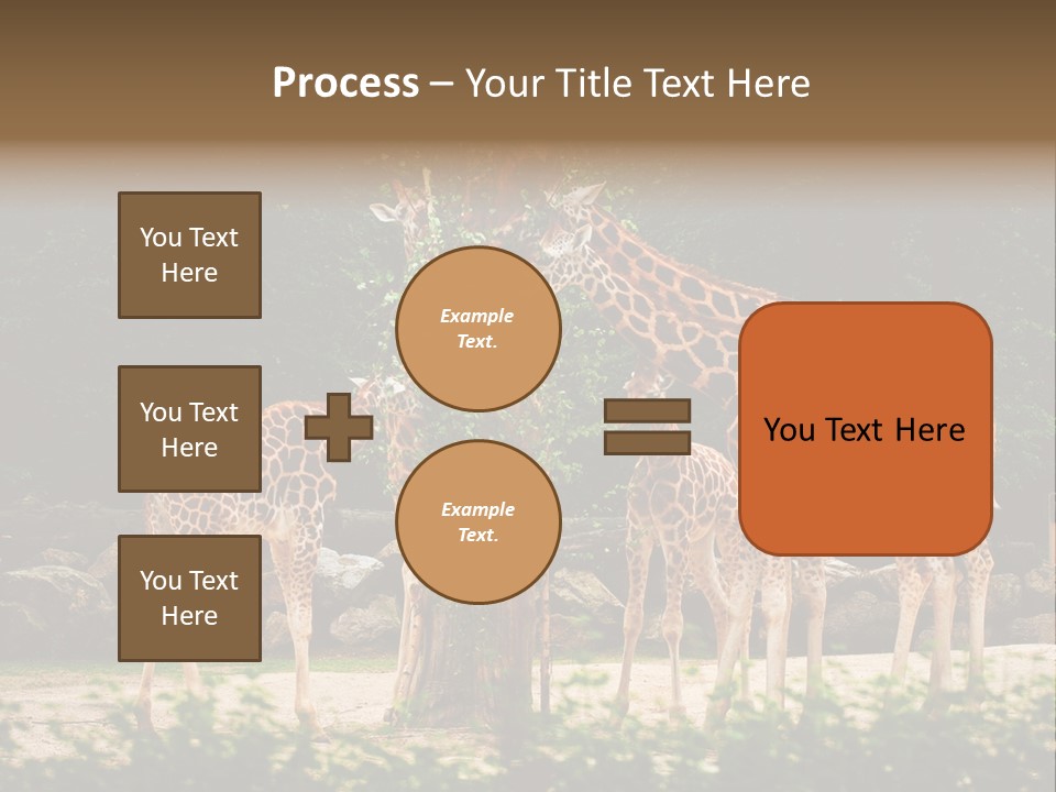 Giraffa Sky Long PowerPoint Template