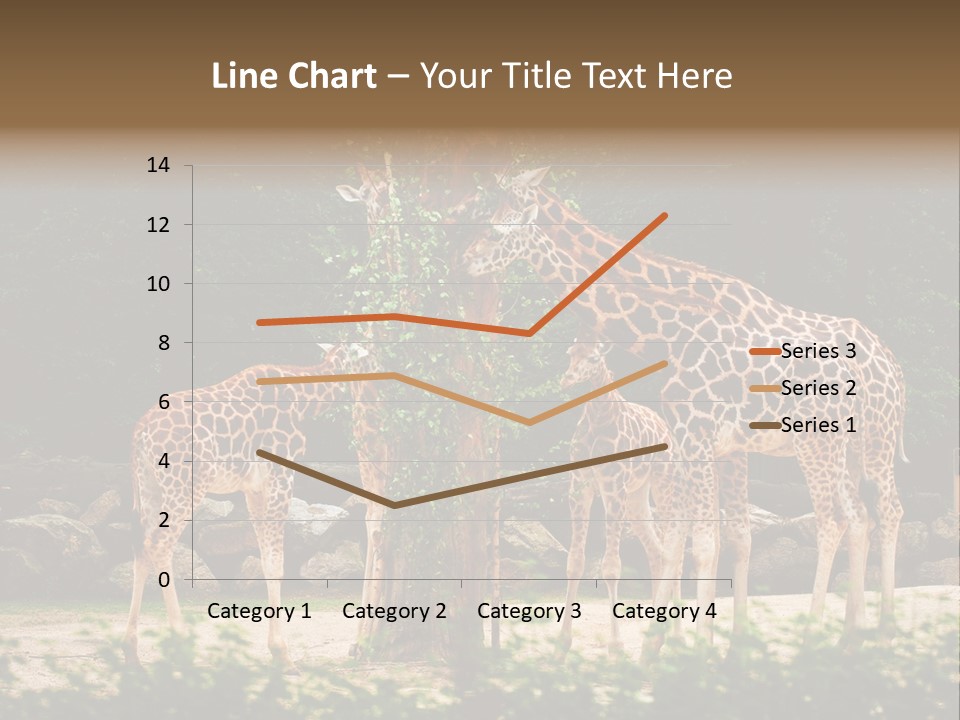 Giraffa Sky Long PowerPoint Template