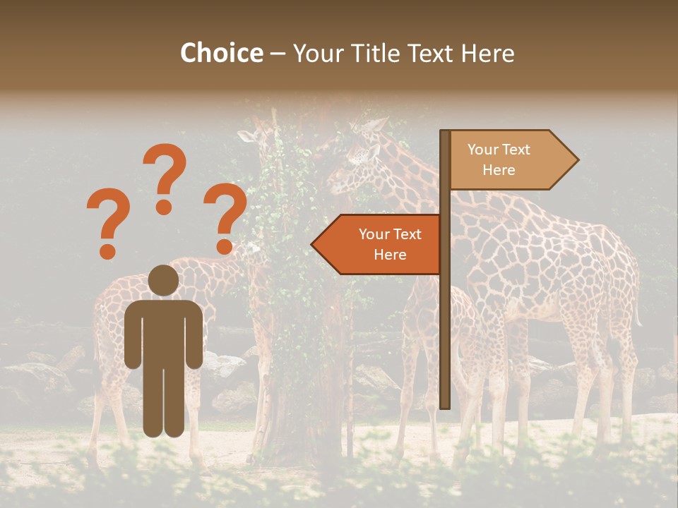 Giraffa Sky Long PowerPoint Template