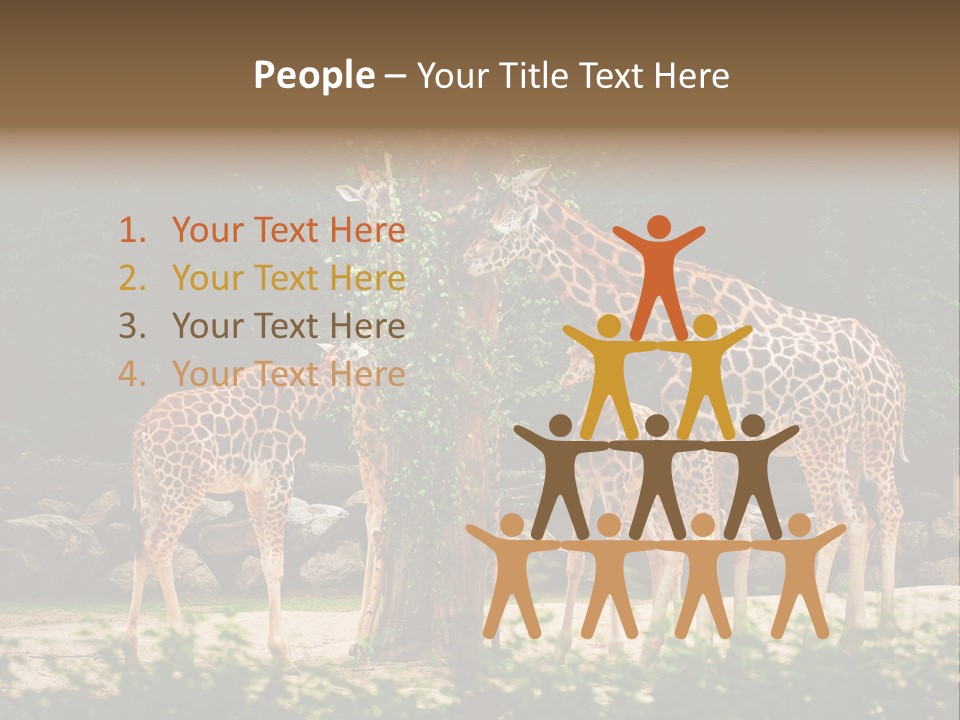 Giraffa Sky Long PowerPoint Template