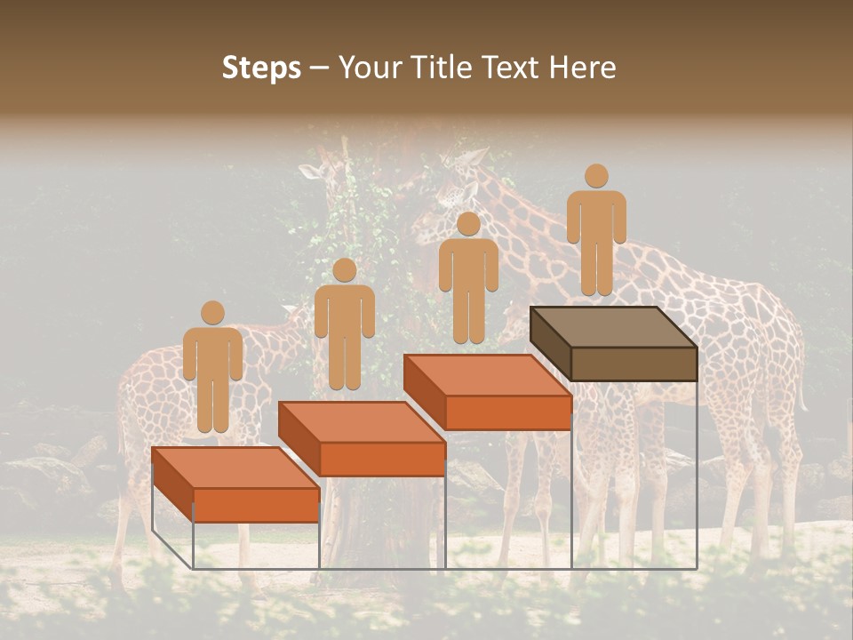 Giraffa Sky Long PowerPoint Template