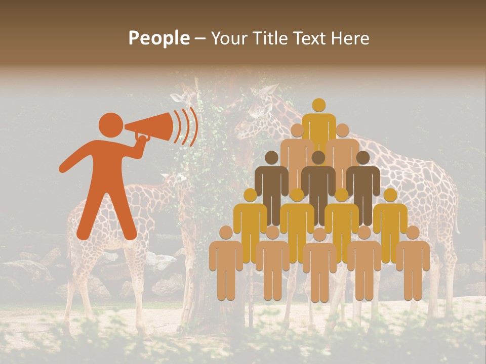 Giraffa Sky Long PowerPoint Template